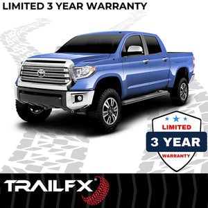 Product of TrailFX A1557T TFX 4" Oval Tube Side Steps Nerf Bar With Surface Steps 
