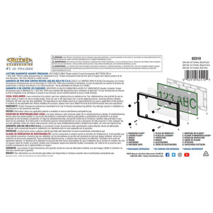 Cruiser 62510 License Plate Frame||62510_P02-Ultimate-Tuf-Combo_Black_Clear-Backpack.Jpg||87||c3462510||1179722