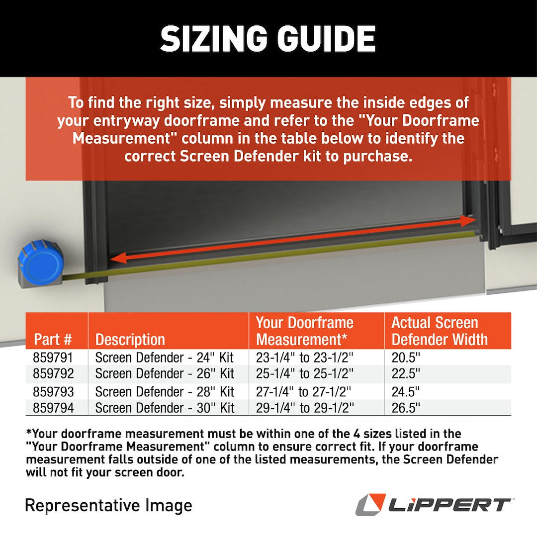 Product of Lippert Components 859791 Screen Door Grille