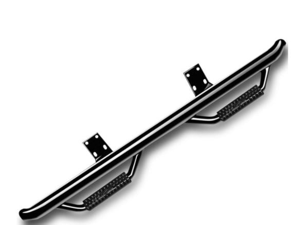 Product of N-Fab N1678CC-TX Cab Length Nerf Bar With Drop Down Steps 