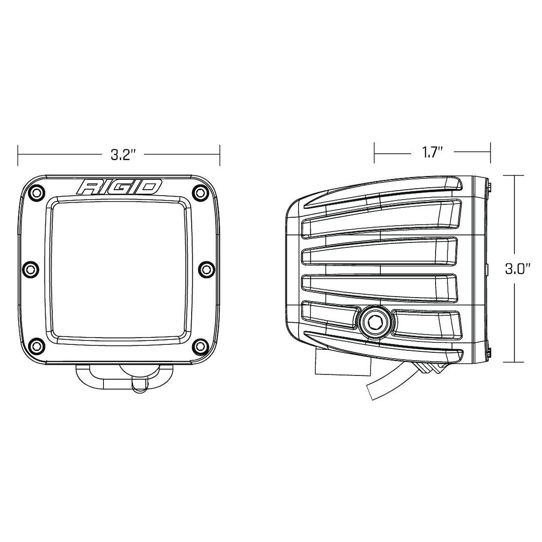 Rigid Lighting 50482 Driving/ Fog Light||50482_4.Jpg||89||r2g50482||1431764