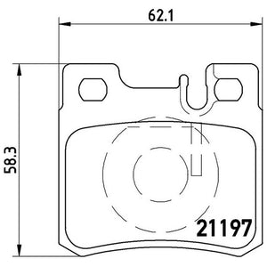 Product of Brembo P50009 Brake Pad - Set Of 4 