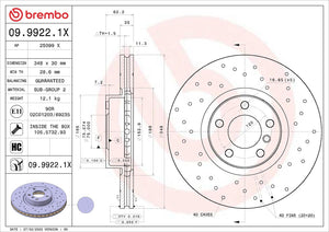 Brembo 0999221xc02 Brake Rotor||0999221xc02_3.Jpg||88||brm0999221x||1684228