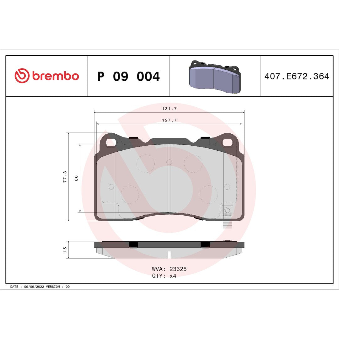 Brembo P09004 Brake Pad||p09004_Drw.Jpg||87||brmp09004||1752585