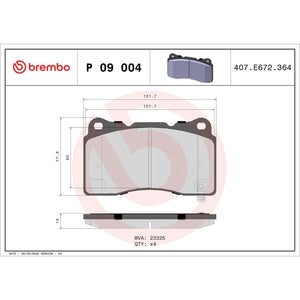 Brembo P09004 Brake Pad||p09004_Drw.Jpg||87||brmp09004||1752585