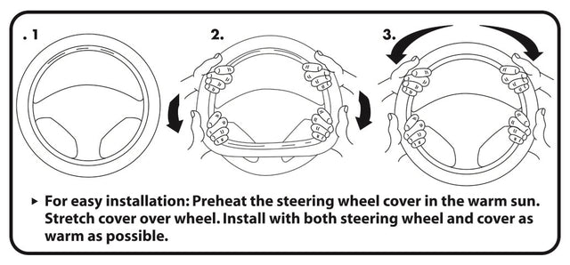 Product of Plasticolor 006733r01 Steering Wheel Cover