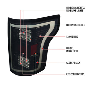 Product of Spec-D Tuning LT-F15018BBLED-TM Tail Light Assembly 