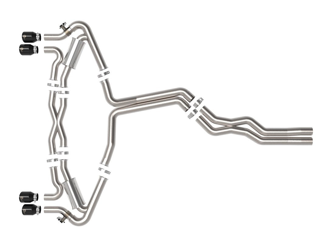 Product of Advanced FLOW Engineering 49-36448-B Mach Force XP Cat Back System Dual Exhaust System Kit 