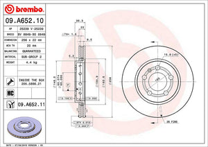 Product of Brembo 09A65211C02 Vented 1 Piece Brake Rotor 
