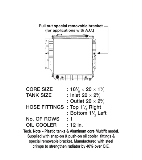 Product of Csf 3244 Radiator