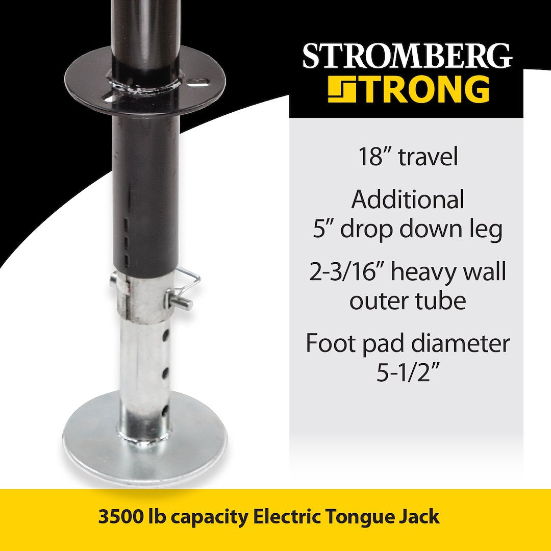 Product of Stromberg Carlson JET-3755 3500 Pound Electric Trailer Tongue Jack 