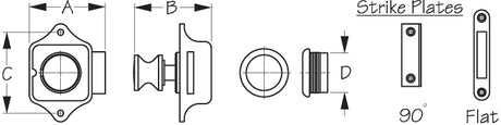 Sea Dog 225300-1 Drawer Latch||225300-1_1.Jpg||86||sdg2253001||1377852