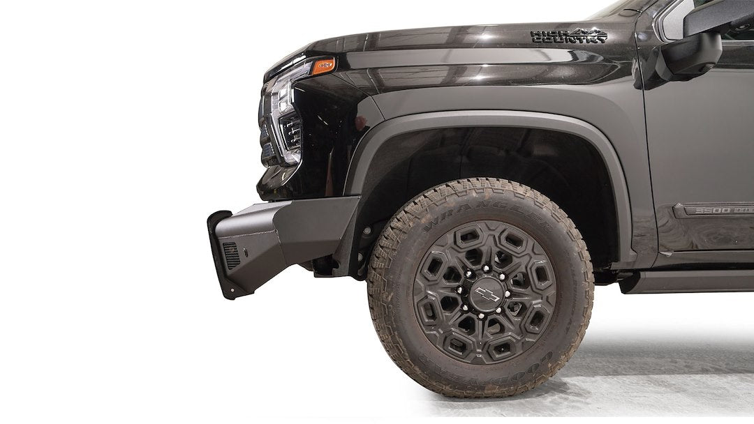 Product of Fab Fours CH24-Q6161-1 Black Steel Elite Steel Matte Powder Coated Bumper 