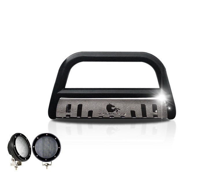 Product of Black Horse Offroad CBBS-FOB3001SP-PLFB Bull Bar  with skid plate 