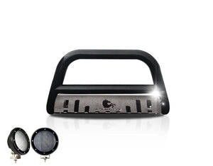 Product of Black Horse Offroad CBBS-FOB3001SP-PLFB Bull Bar  with skid plate 