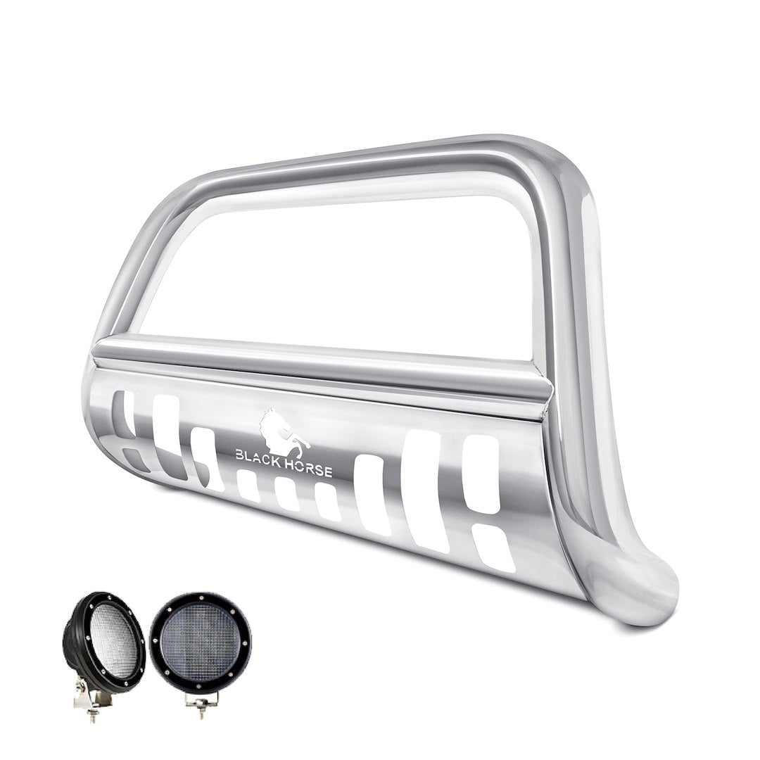 Product of Black Horse Offroad BBTY920-SP-PLFB Bull Bar  with skid plate 