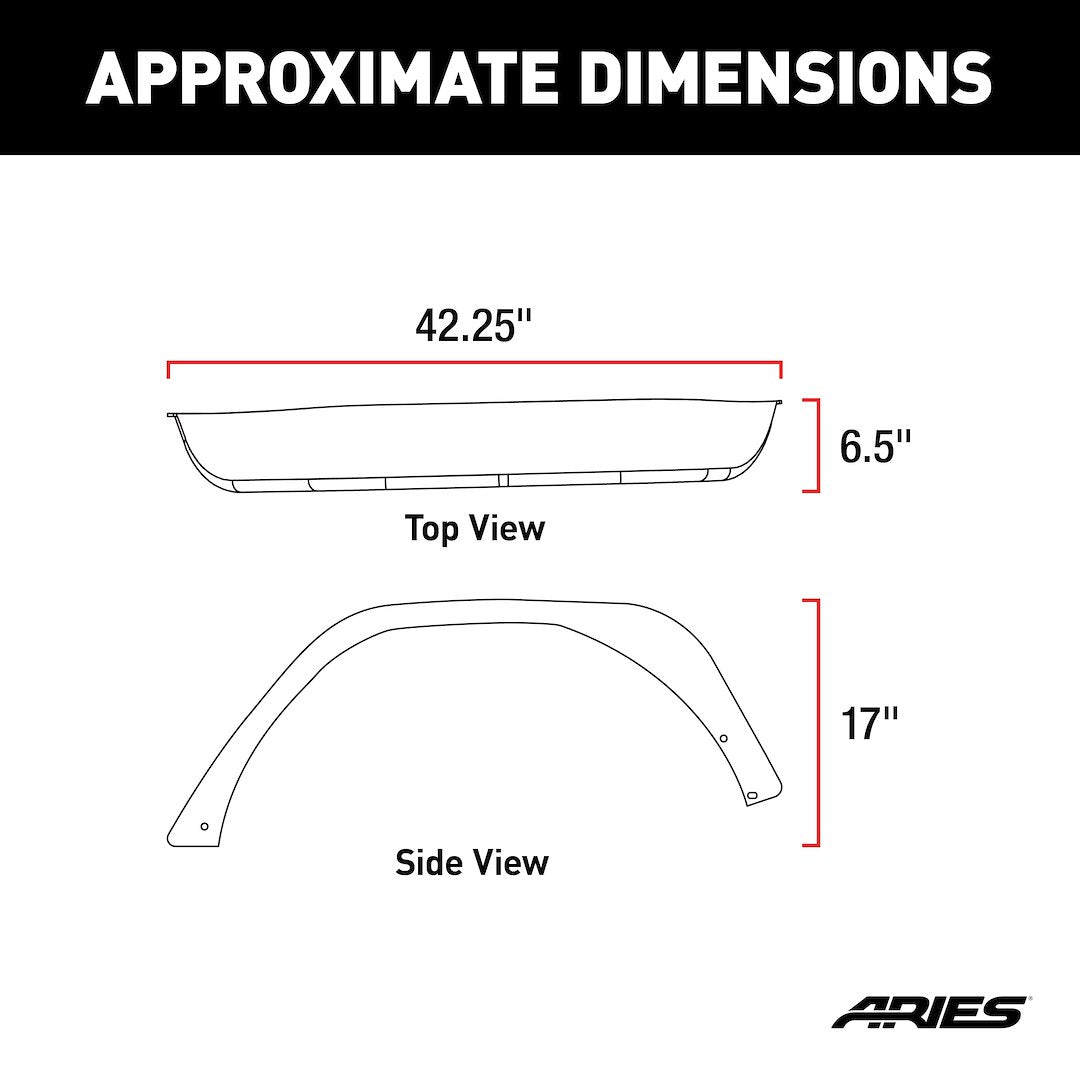 Aries 2500213 Fender Flare||2500213_3008x1990_Ca.Jpg||86||a1s2500213||1680928