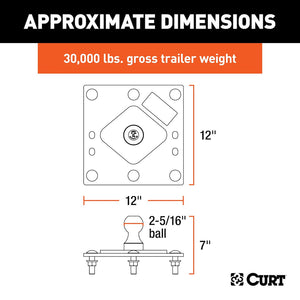 Curt 61100 Gooseneck Trailer Hitch||61100_3008x1990_Ca.Jpg||86||c9361100||2241737