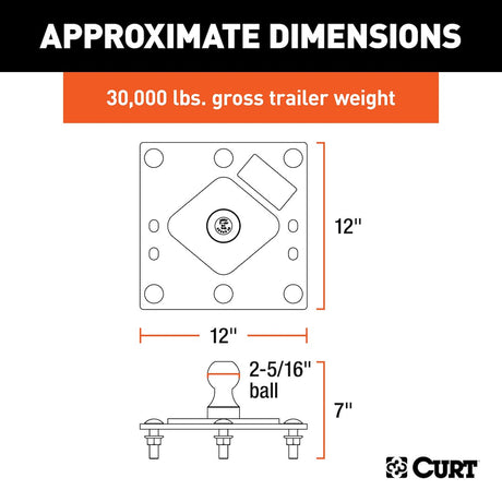 Curt 61100 Gooseneck Trailer Hitch||61100_3008x1990_Ca.Jpg||86||c9361100||2241737