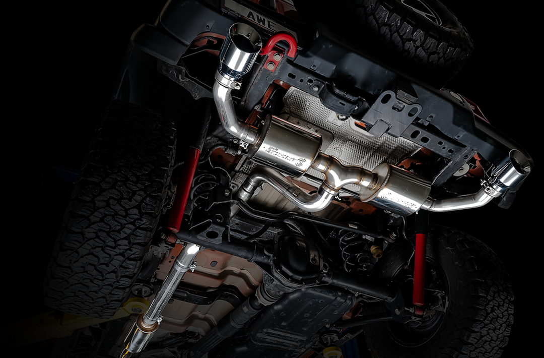 Product of AWE Tuning 3015-32001 Tread Edition Axle-Back System Dual Exhaust System Kit 