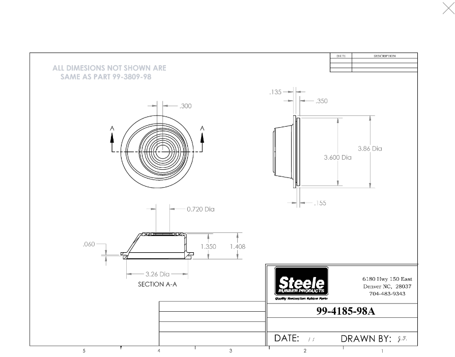 Borgeson 32561917-1 Steering Column Shaft Seal||32561917-1_1.Png||86||b73325619171||2262221