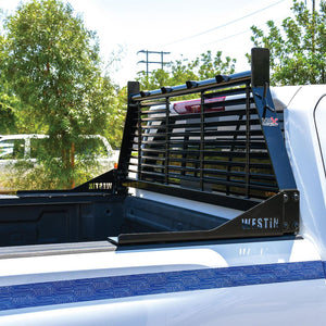 Product of Westin Automotive 57-8025 Bolt-On Black Powder Coated Bar Style Headache Rack 