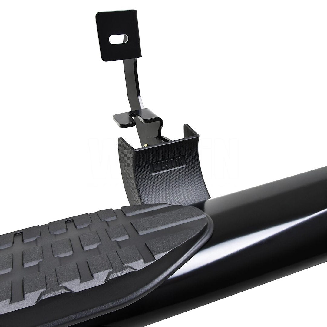 Product of Westin Automotive 21-534775 Black Powder Coated Oval Nerf Bar - Truck Wheel To Wheel 