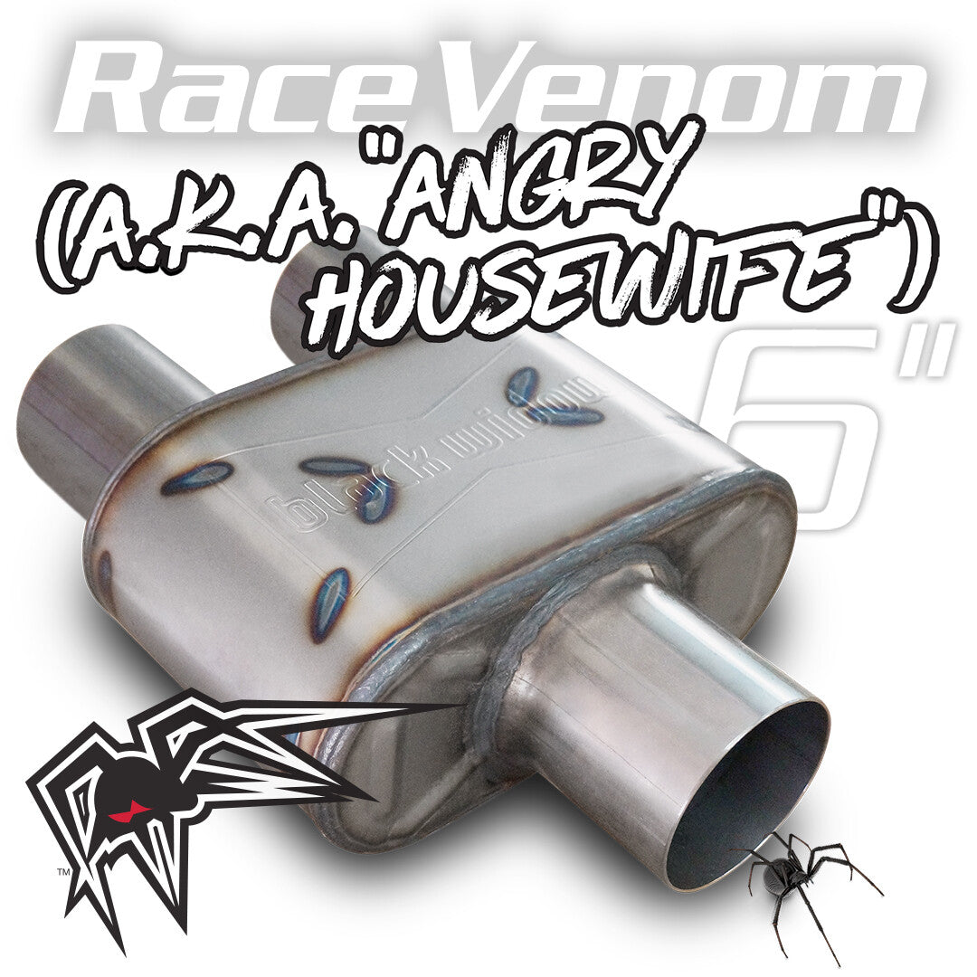 Product of Black Widow Exhaust BWAHW-32 Angry Housewife Stainless Steel Exhaust Muffler 
