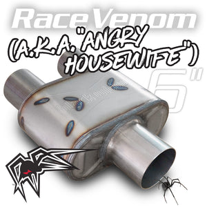 Product of Black Widow Exhaust BWAHW-32 Angry Housewife Stainless Steel Exhaust Muffler 