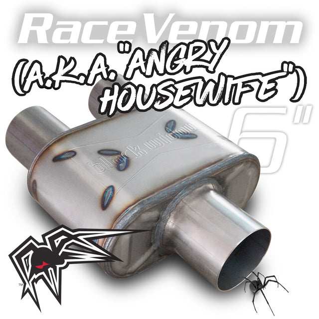 Product of Black Widow Exhaust BWAHW-32 Angry Housewife Stainless Steel Exhaust Muffler 