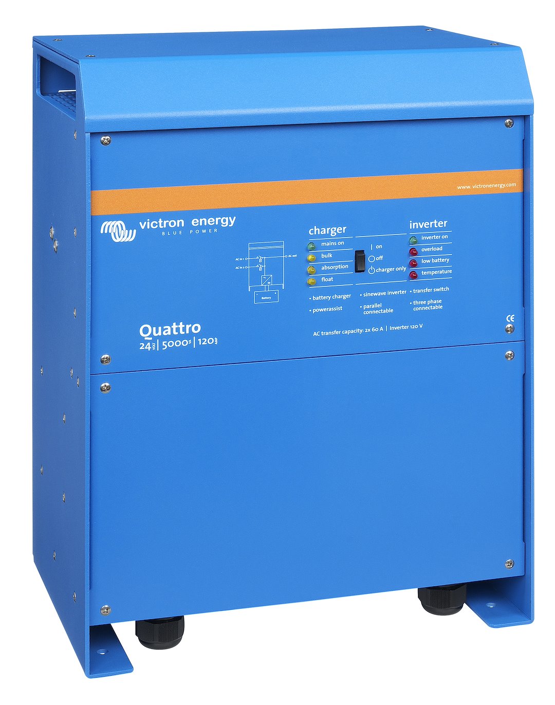 Victron Energy Qua245023110 Power Inverter/ Battery Charger||qua245023110_1.Jpg||86||vicqua2450231||1024132