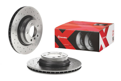 Product of Brembo 09A2591XC02 Xtra Vented Cross Drilled 1 Piece Brake Rotor 