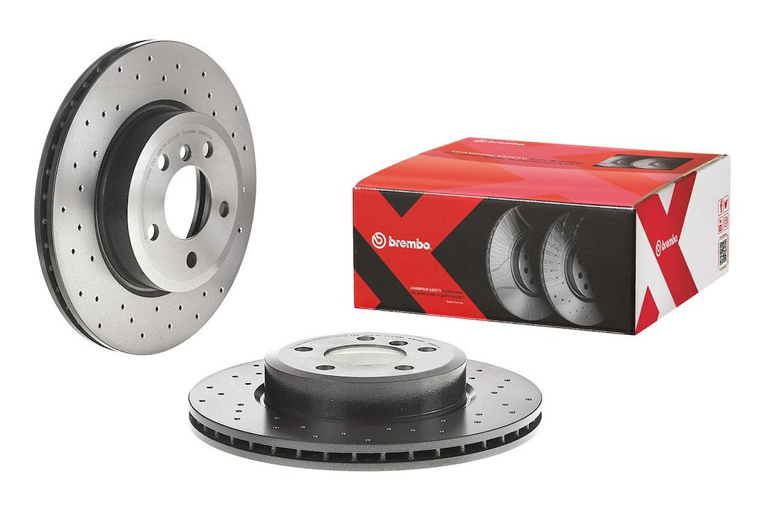 Product of Brembo 0995811XC02 Xtra Vented Cross Drilled 1 Piece Brake Rotor 