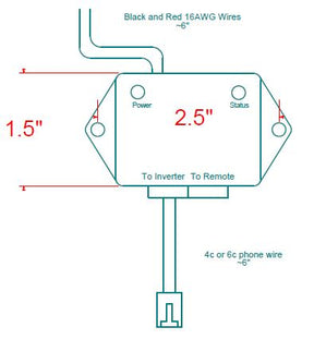 Xantrex 808-9001-01 Power Inverter Remote Control||image 808-9001-01 Drawing.Jpg||85||x16808900101||1703844