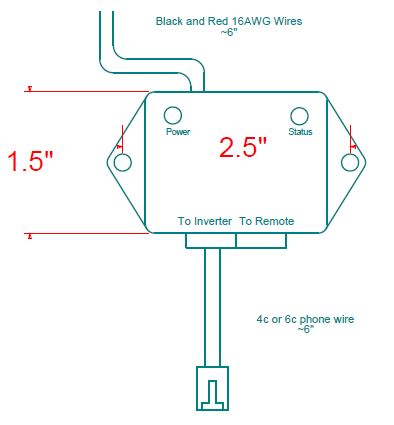 Xantrex 808-9001-01 Power Inverter Remote Control||image 808-9001-01 Drawing.Jpg||85||x16808900101||1703844