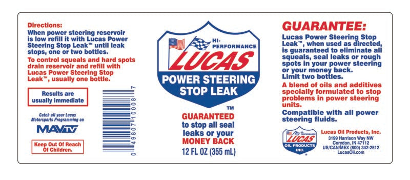Lucas Oil 10008 Power Steering Sealer||10008_1.Jpg||86||l4410008||1307821