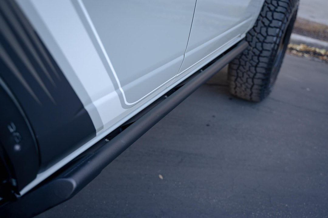 Product of DV8 Offroad SRBR-01 Black Steel Round Rocker Panel Guard 