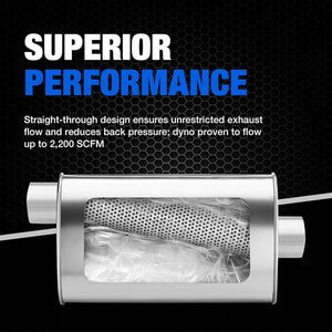Product of Dynomax 17267 Ultra Flo Stainless Steel Exhaust Muffler 