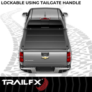 Product of TrailFX TFX Premium Flush Tri-Fold Hard Folding TFX1714 Tonneau Cover 