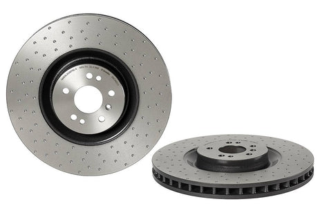 Product of Brembo 09C94211C02 Vented Cross Drilled 1 Piece Brake Rotor 