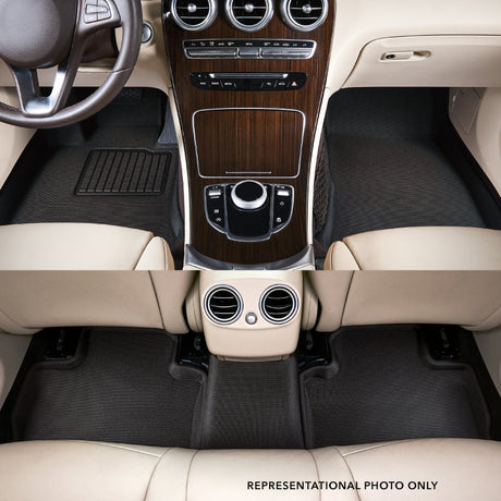 Product of 3D Mats KAGU L1TY30301509 Black Thermoplastic Rubber Of Carbon Fiber Texture Floor Liner 