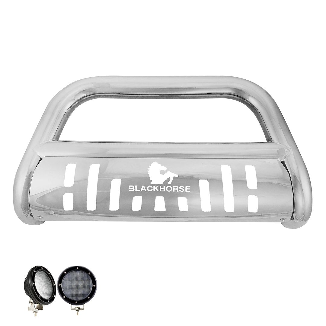 Product of Black Horse Offroad BBTY920-SP-PLFB Bull Bar  with skid plate 