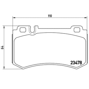 Product of Brembo P50061 Brake Pad - Set Of 4 