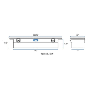 Product of UWS SL-69-LP-MB Secure Lock Low Profile Toolbox 