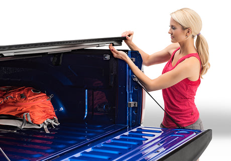 Product of BAK Industries BAKFlip MX4 Hard Folding 448207RB Tonneau Cover 