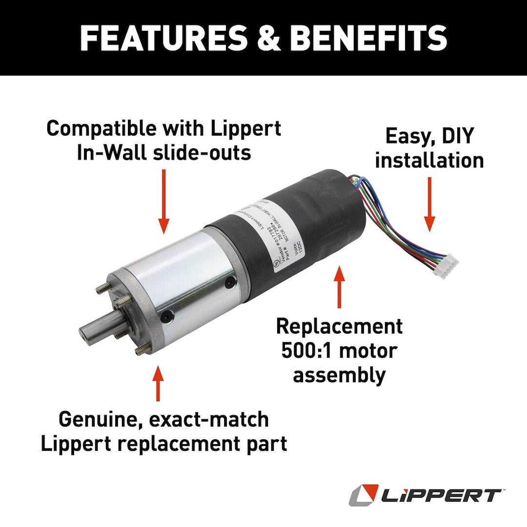 Product of Lippert Components 287298 Lippert In-Wall Slide Out System Slide Out Motor 