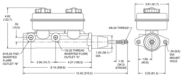 Product of Wilwood Brakes 260-4894 Brake Master Cylinder