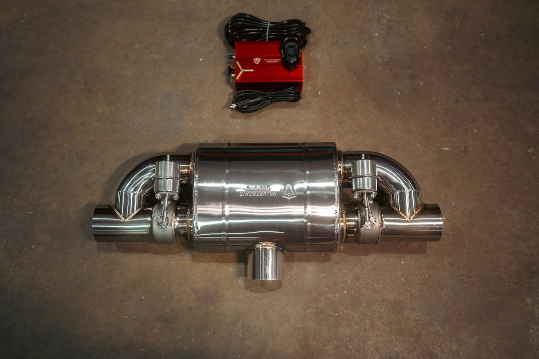 Product of Valvetronic Design UVM.76MM.TSTYLE.X1  Exhaust Muffler 