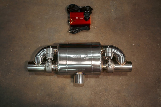 Product of Valvetronic Design UVM.76MM.TSTYLE.X1  Exhaust Muffler 