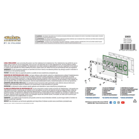Product of Cruiser 23033 License Plate Frame